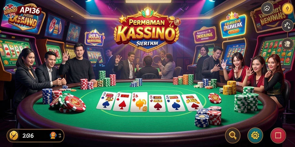 Tampilan menarik dari gameplay Kasino di API36
