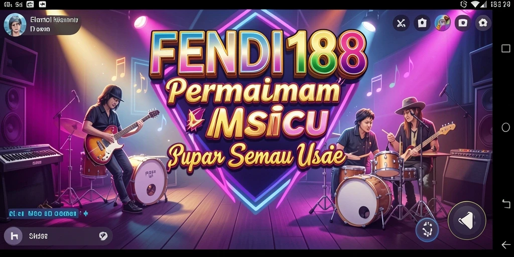 Tampilan gameplay FENDI188 yang menarik dengan berbagai alat musik.