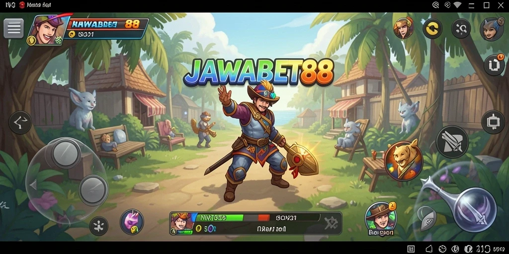 Screenshot gameplay JAWABET88 yang menunjukkan keseruan bermain casual.