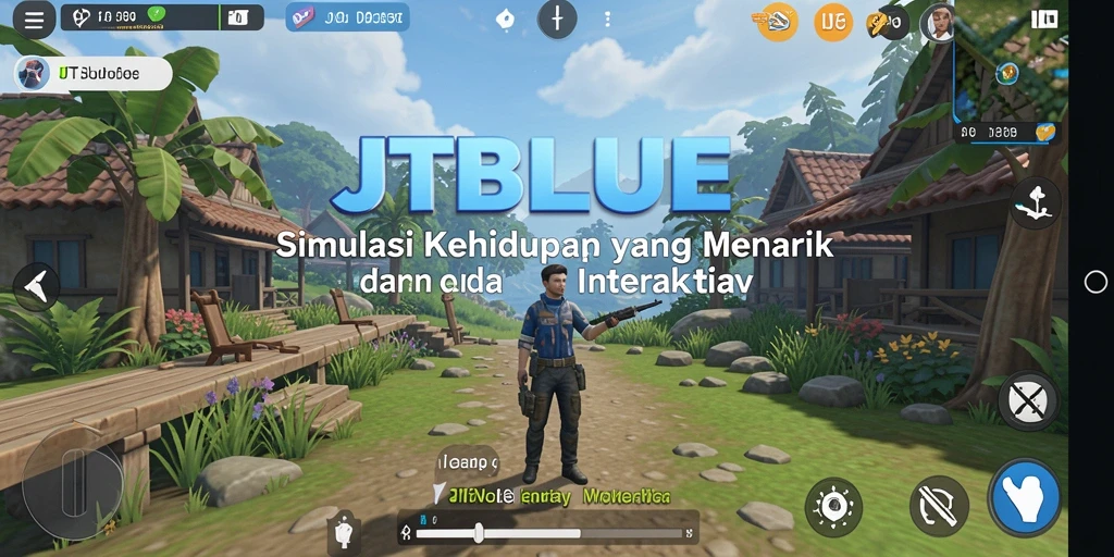 Tampilan gameplay interaktif dari JTBLUE menunjukkan kreativitas yang tak terbatas.