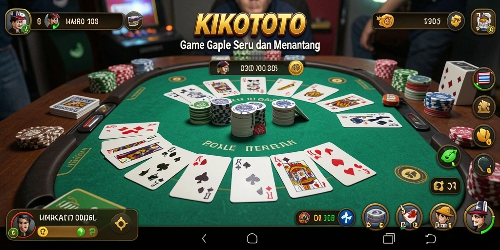 Tampilan menarik saat bermain Gaple di KIKOTOTO.