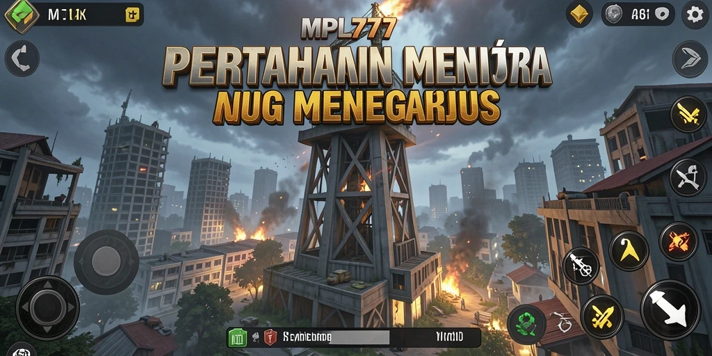 Tangkapan layar menunjukkan aksi seru di game Tower Defense.