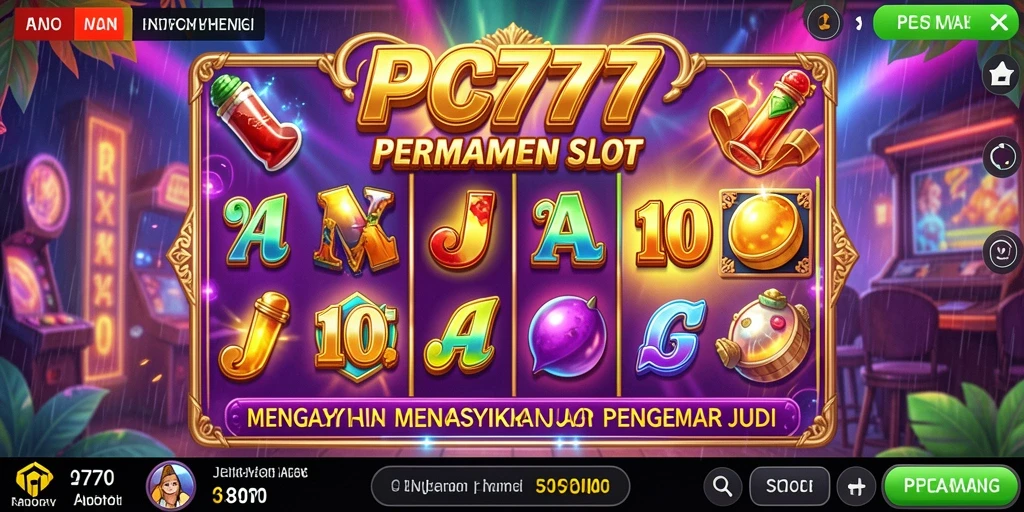 Tampilan gameplay menarik dari PC777 dengan efek visual yang memukau.