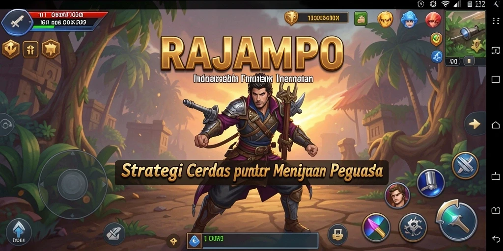 Gameplay menarik dalam RAJAMPO yang penuh strategi.