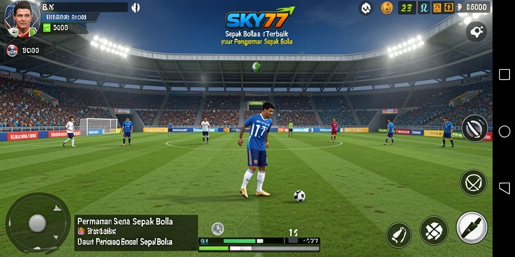 Gameplay SKY77 yang menegangkan dalam pertandingan sepak bola.