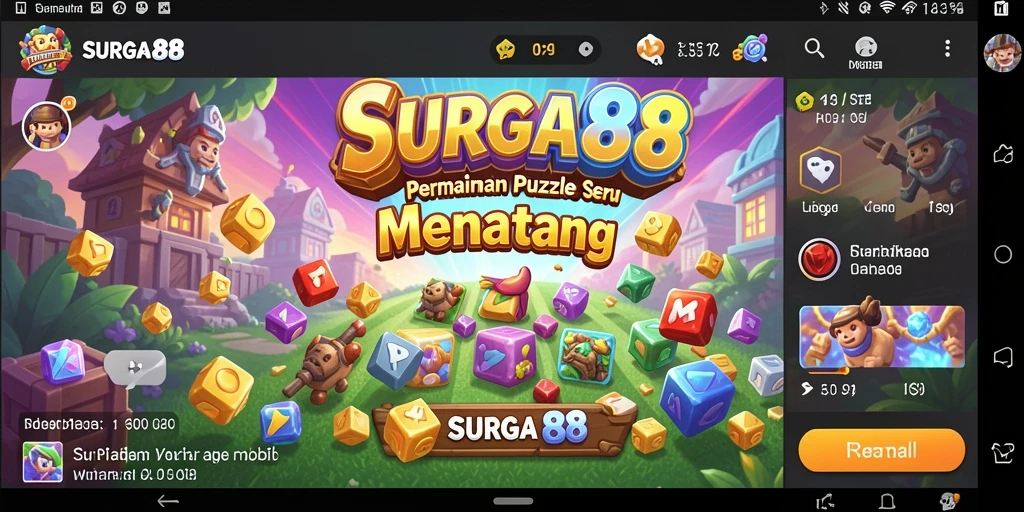 Tampilan gameplay <strong>SURGA88</strong> yang menarik dan penuh warna.
