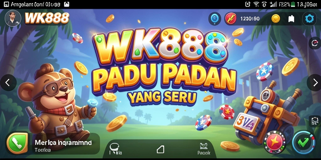 Screenshot gameplay WK888 menampilkan keseruan mencocokkan elemen Match-3.
